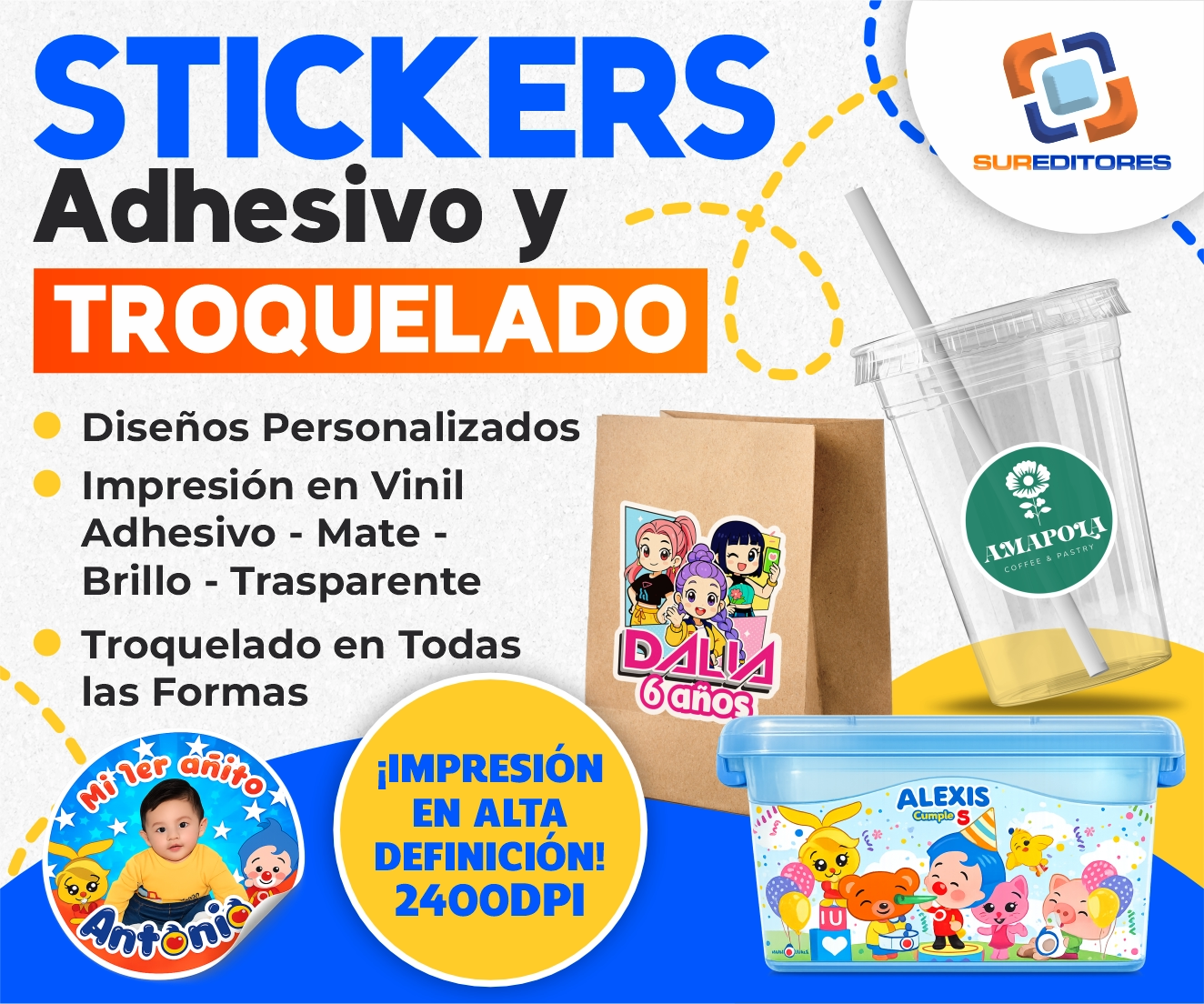 Stickers Adhesivo y Troquelado